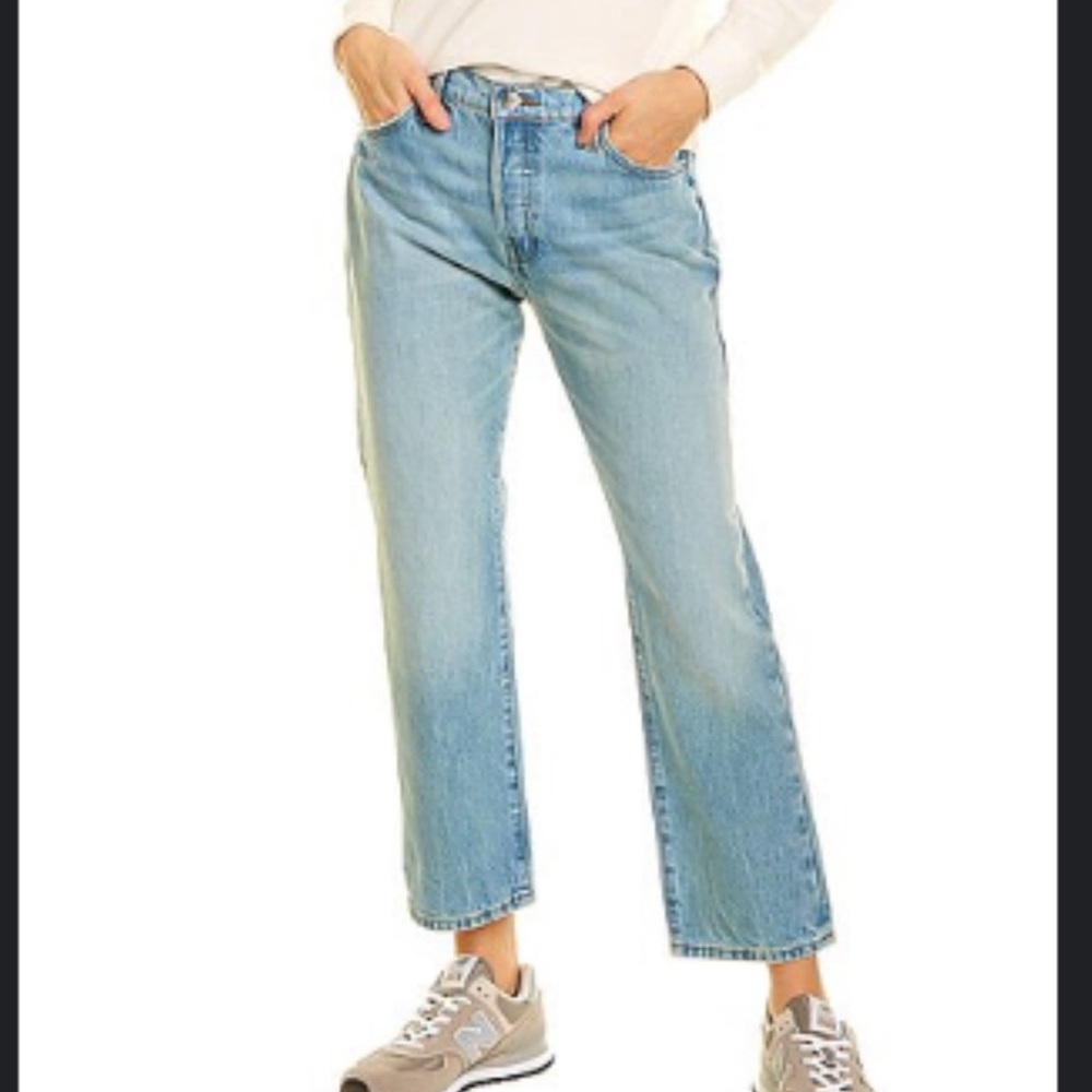 Frame Denim Le Pixie Limelight Clean Slouch Jean